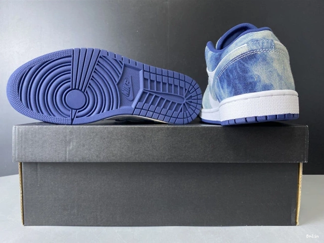 Bmlin Washed Air Jordan Low 1 CZ8455-100 Denim 0823